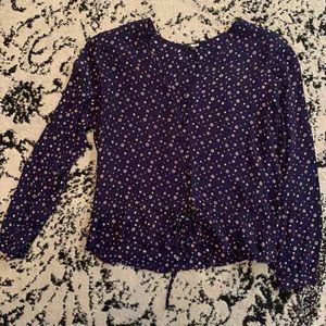 Rails beaux navy foulard top, large